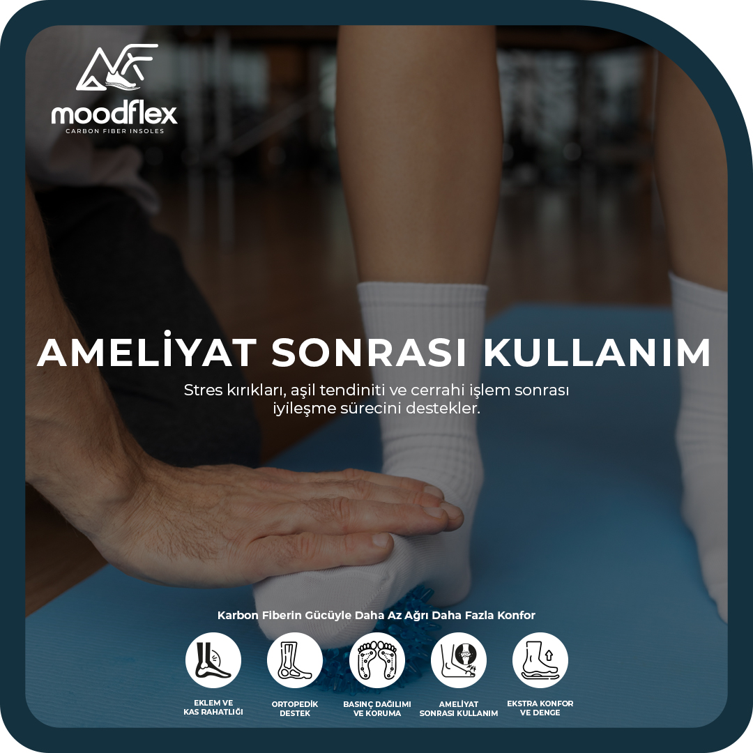 Mood Flex karbon fiber medikal tabanlık ameliyat sonrasında iyileşme süreci için kullanılır